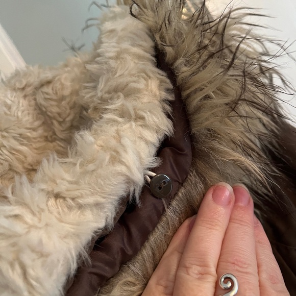 Brown Fur-Lined Hooded Parka - Picture 7 of 8